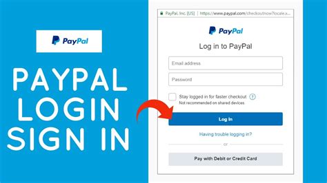 paypal com log in